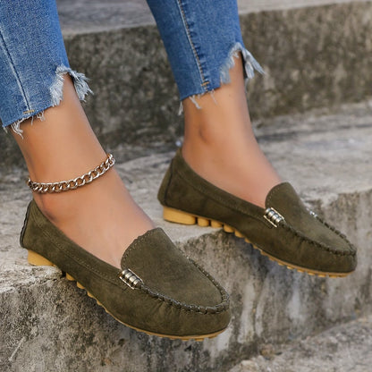 Mocassins plats souples et confortables pour femme