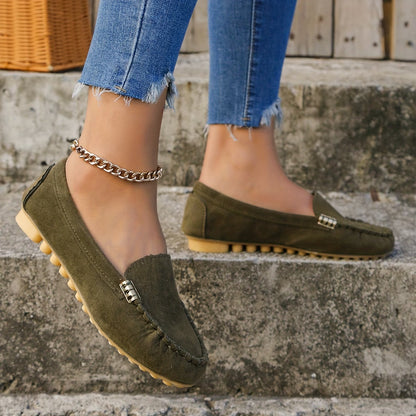 Mocassins plats souples et confortables pour femme