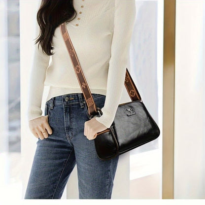 Sac bandoulière vintage effet cuir ciré