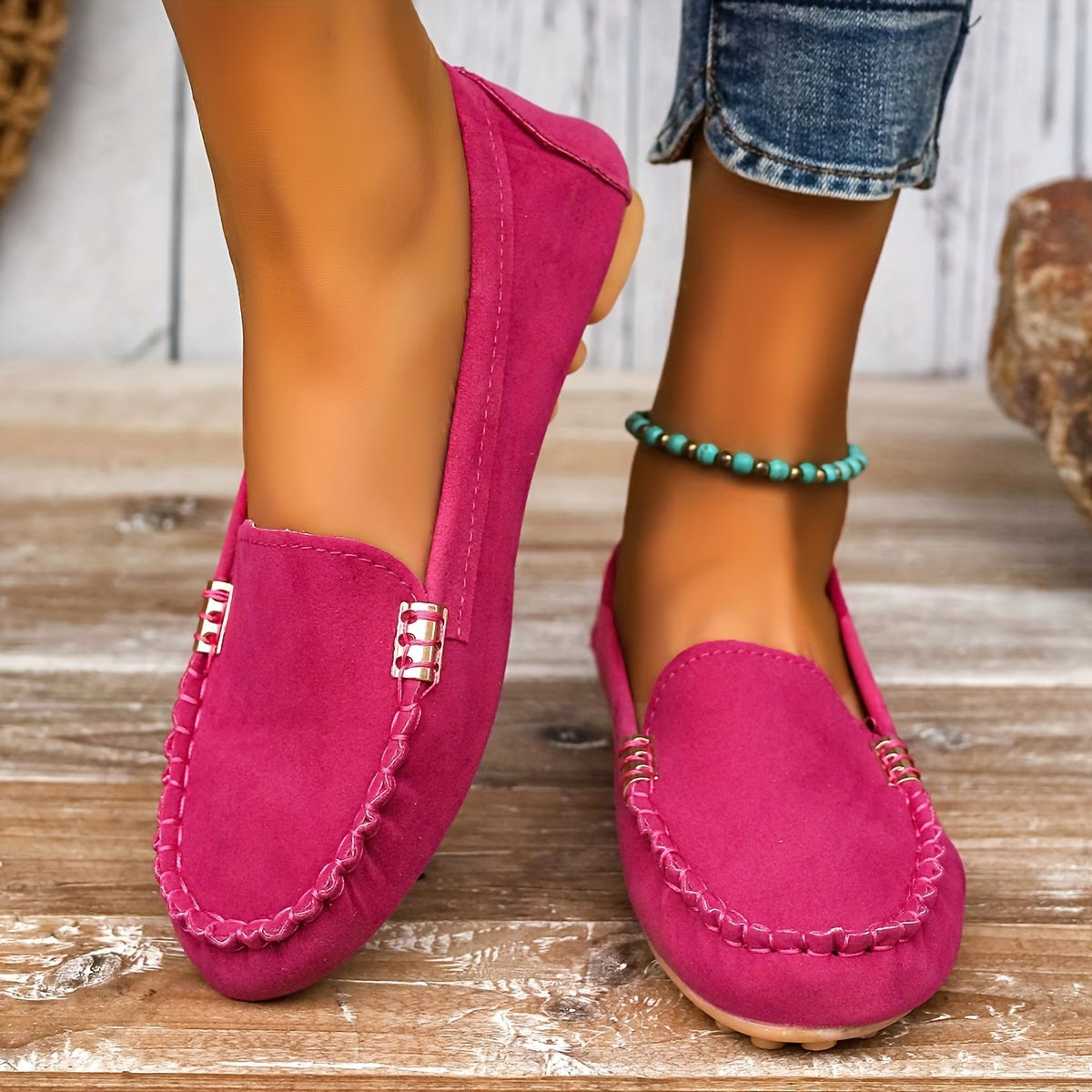 Mocassins plats souples et confortables pour femme