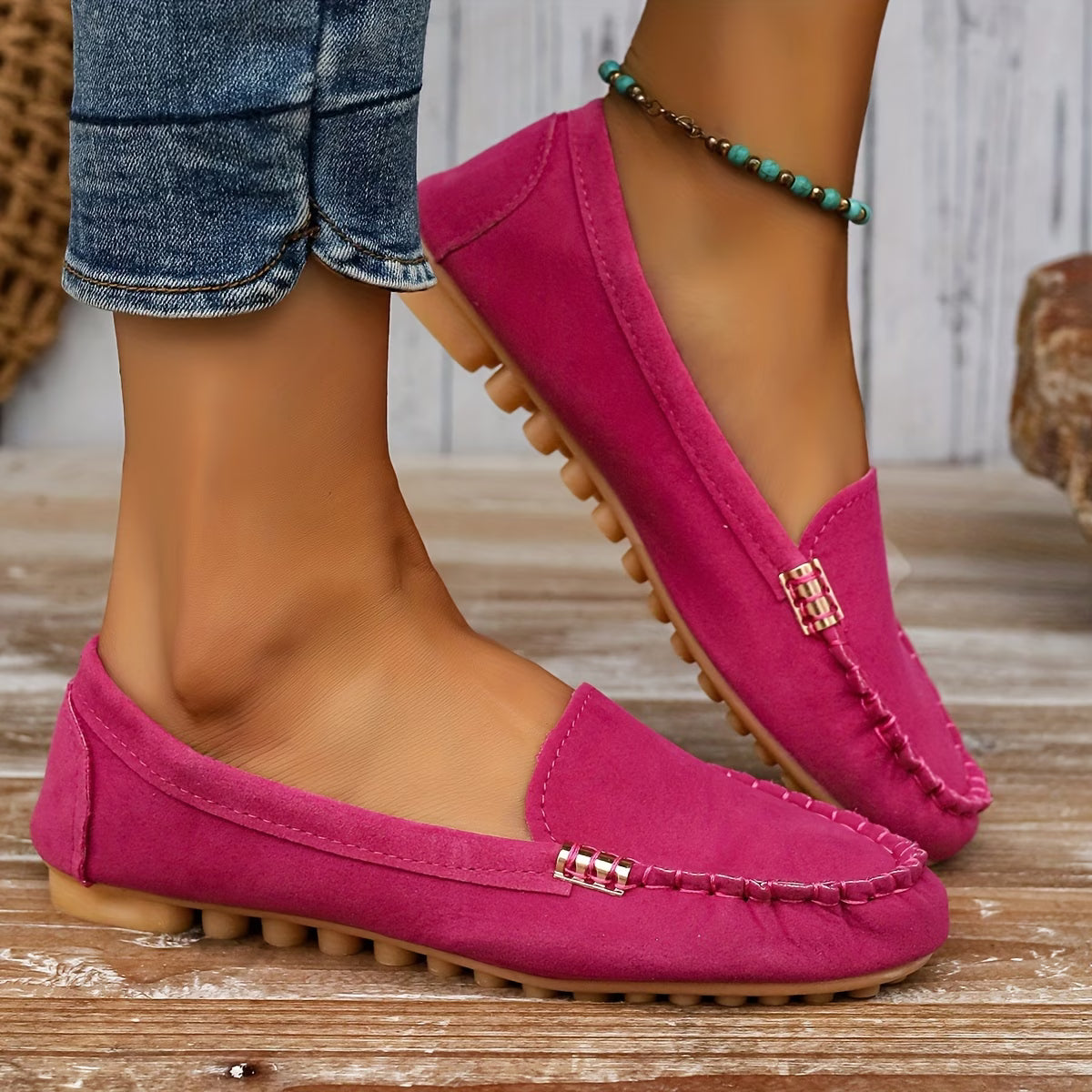 Mocassins plats souples et confortables pour femme