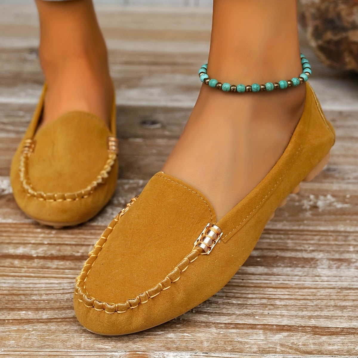 Mocassins plats souples et confortables pour femme