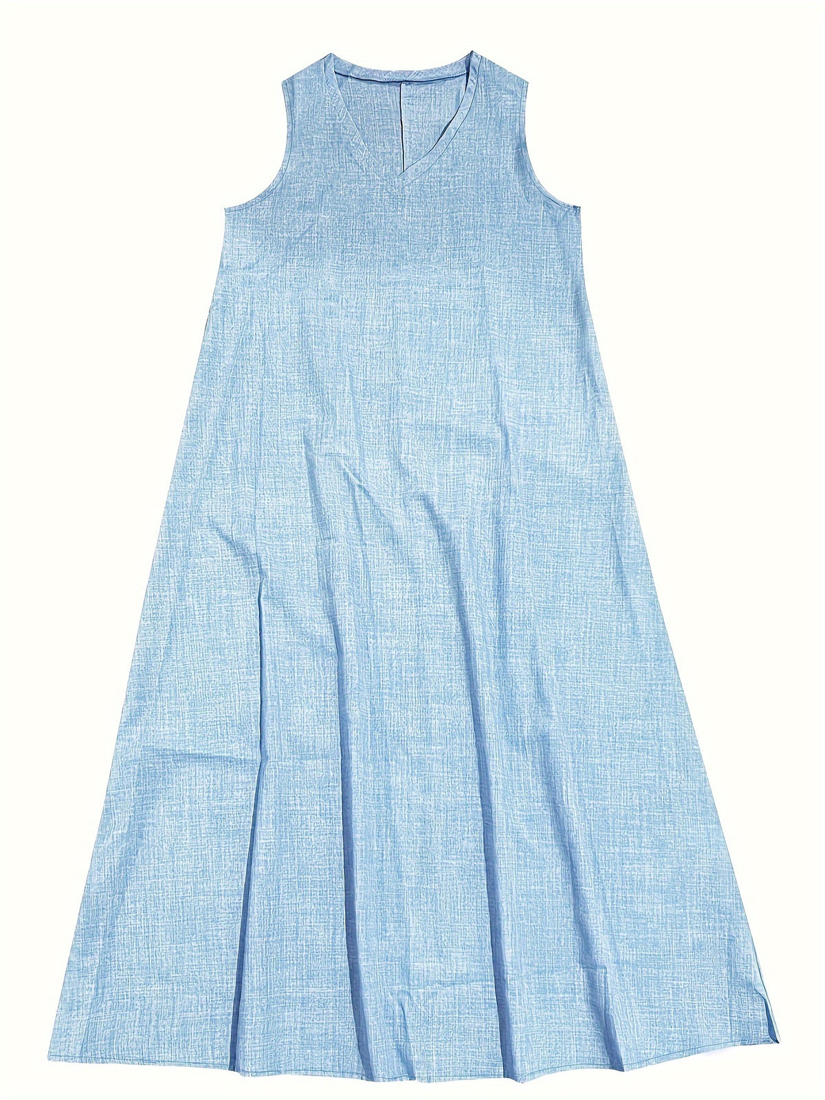 Robe Longue Fluide à Col V