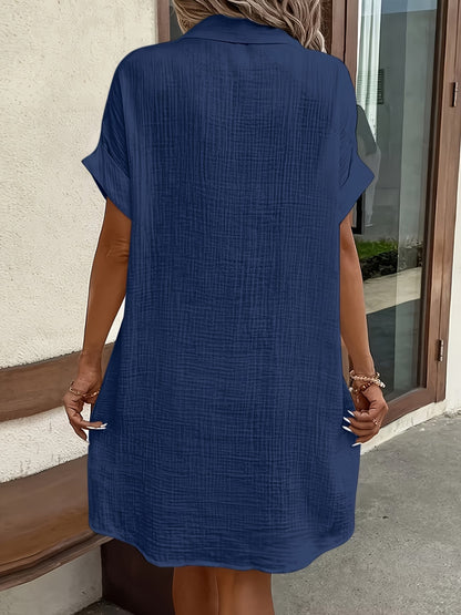 Robe Chemise Fluide à Boutons
