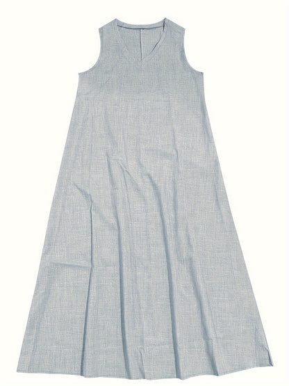 Robe Longue Fluide à Col V