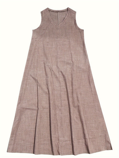 Robe Longue Fluide à Col V