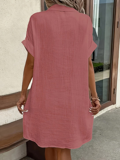 Robe Chemise Fluide à Boutons