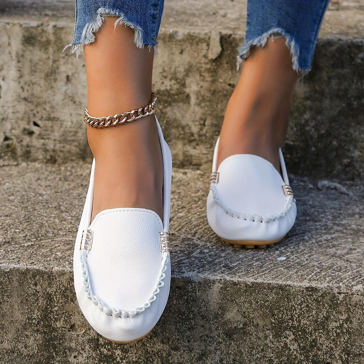 Mocassins plats souples et confortables pour femme