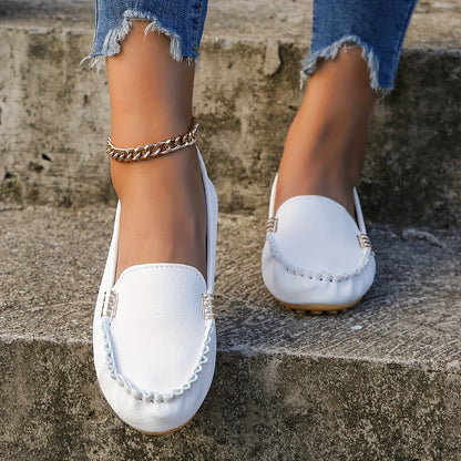 Mocassins plats souples et confortables pour femme