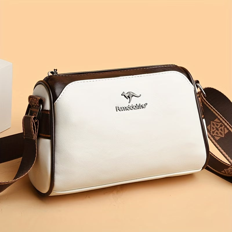 Sac bandoulière vintage effet cuir ciré