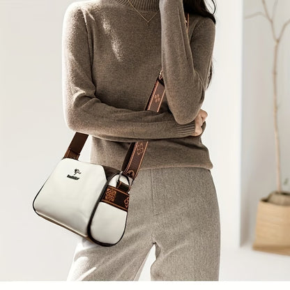 Sac bandoulière vintage effet cuir ciré