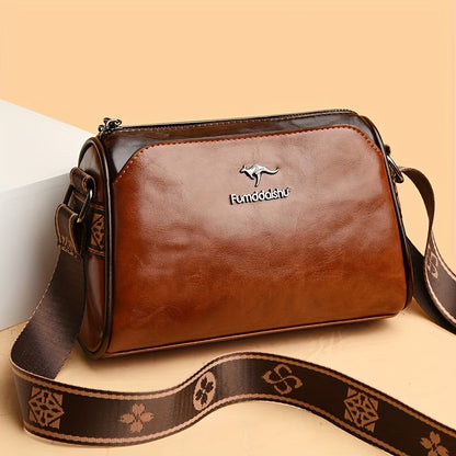 Sac bandoulière vintage effet cuir ciré